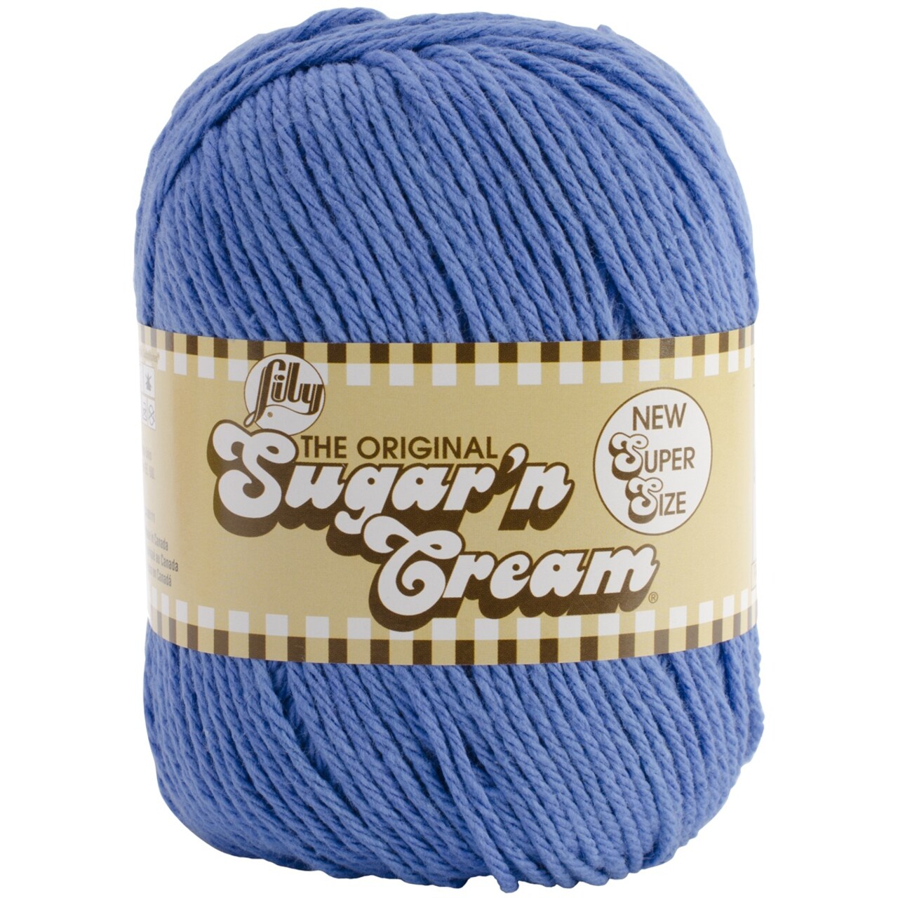 Lily Sugar'N Cream Super Size Blueberry Yarn - 6 Pack of 113g/4oz